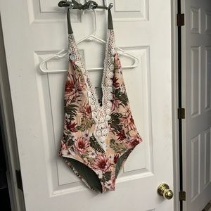 Flowered One Piece